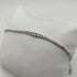 Bracciale oro 18k bianco centrale pietre zirconi 19 cm 4.30 gr | Gioiellitosti.it